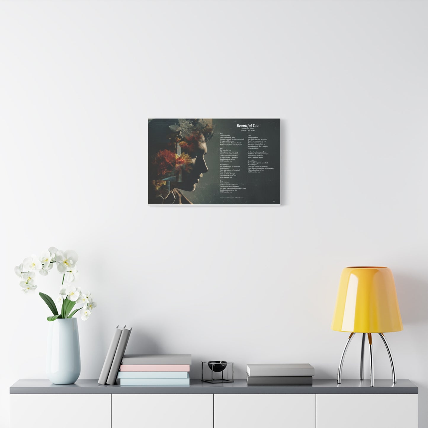Beautiful You — Lyric Art Print (Canvas)