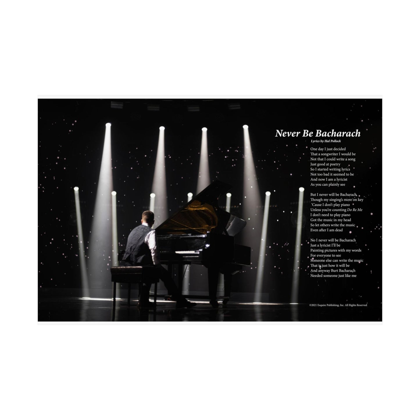 Never Be Bacharach — Lyric Art Print (Matte Paper)
