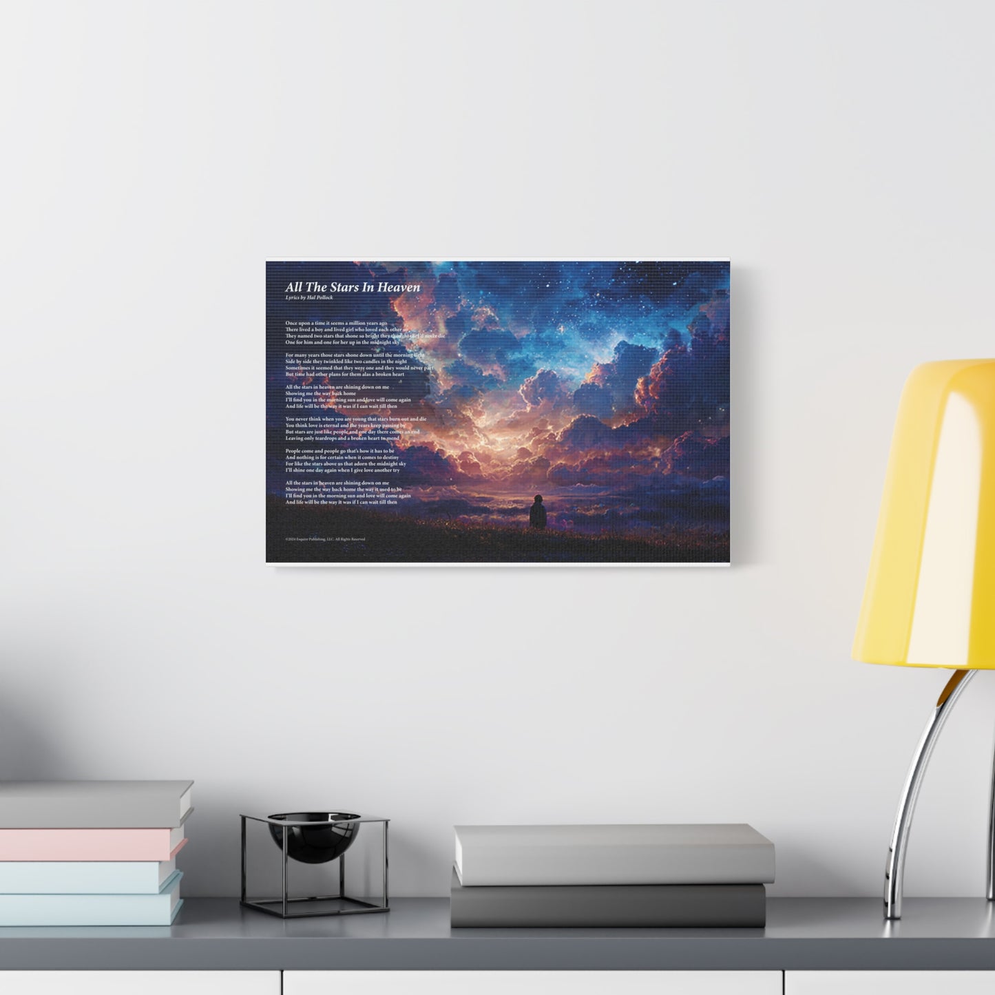 All The Stars In Heaven — Lyric Art Print (Canvas)