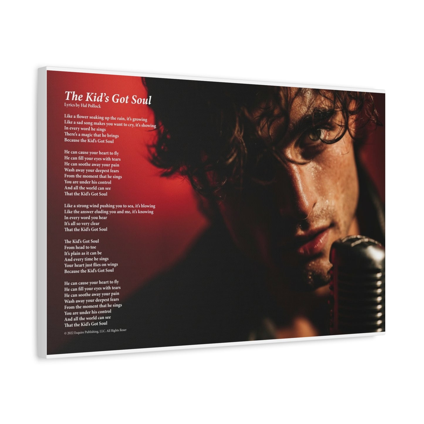 The Kid's Got Soul — Lyric Art Print (Canvas)
