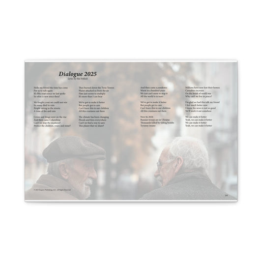 Dialogue 2025 — Lyric Art Print (Canvas)