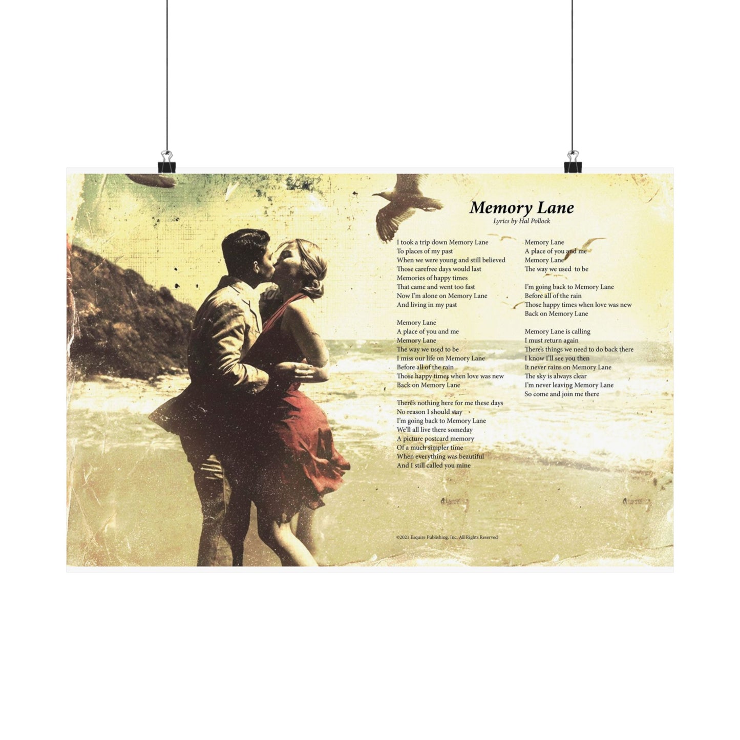 Memory Lane — Lyric Art Print (Matte Paper)