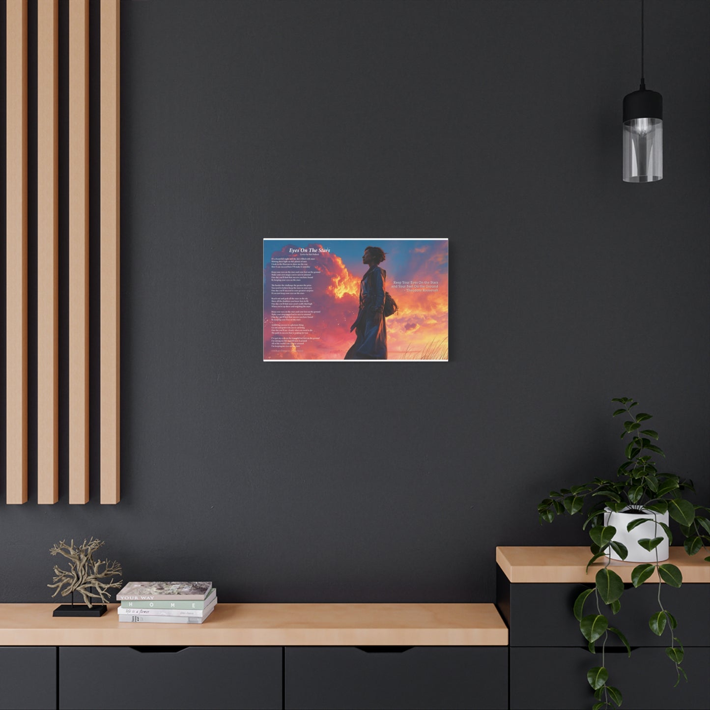 Eyes On The Stars — Lyric Art Print (Canvas)