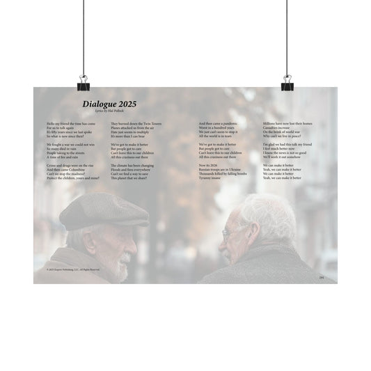 Dialogue 2025 — Lyric Art Print (Matte Paper)