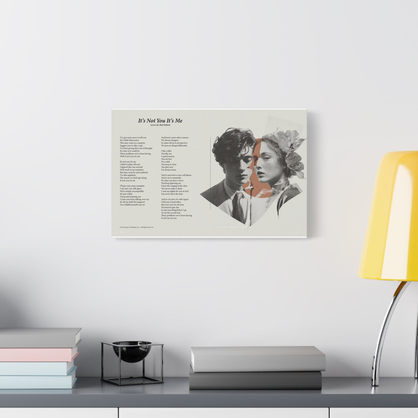 It's Not You It's Me — Lyric Art Print (Canvas)
