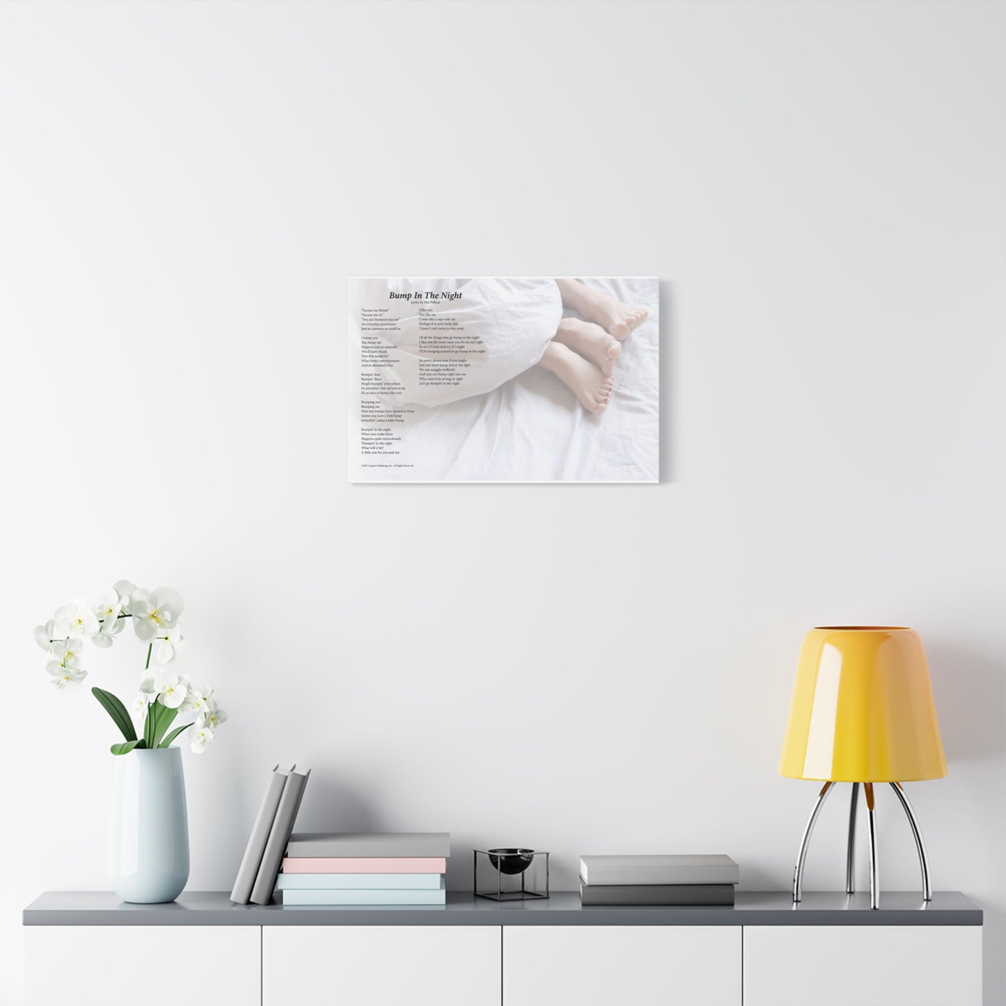 Bump In The Night — Lyric Art Print (Canvas)