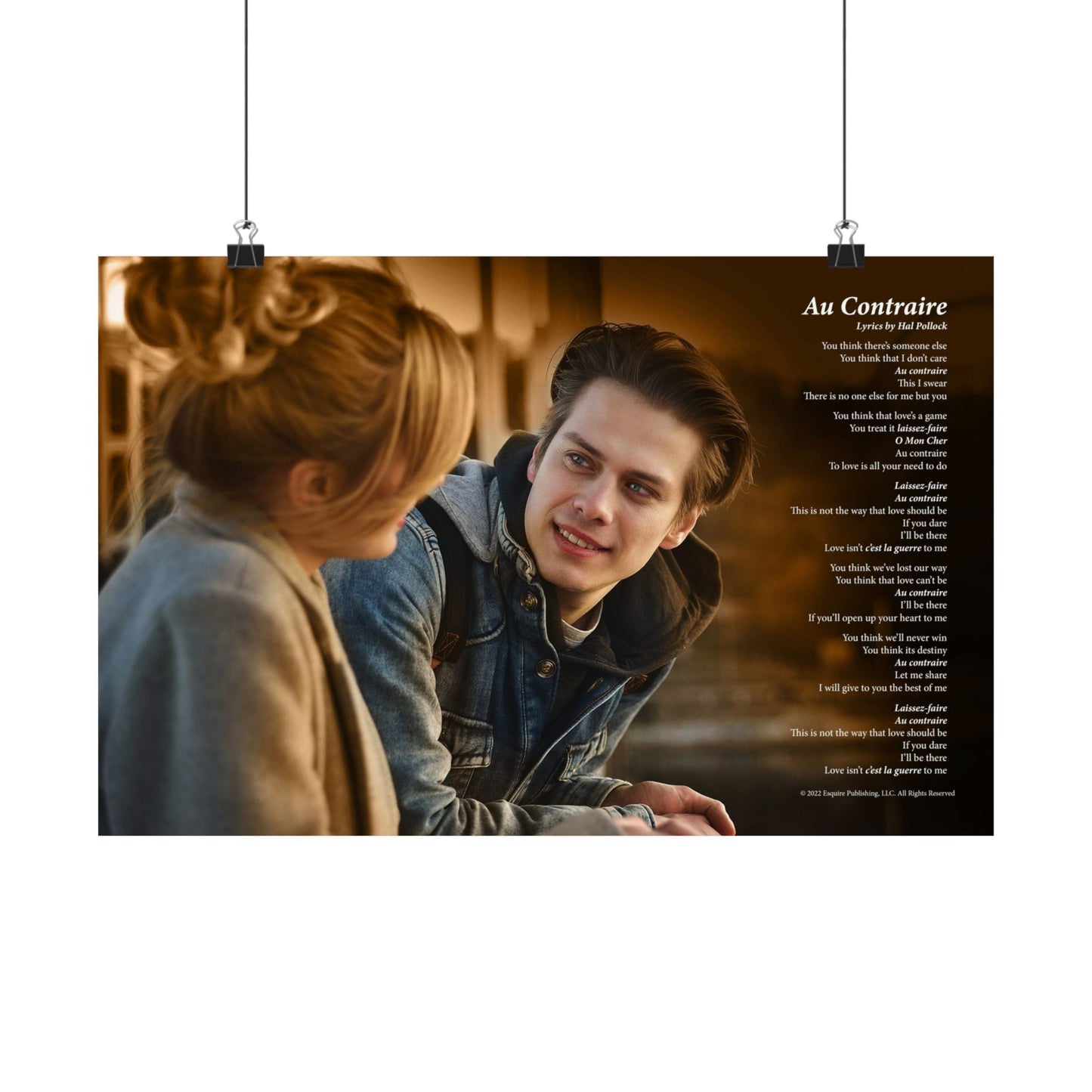 Au Contraire — Lyric Art Print (Matte Paper)