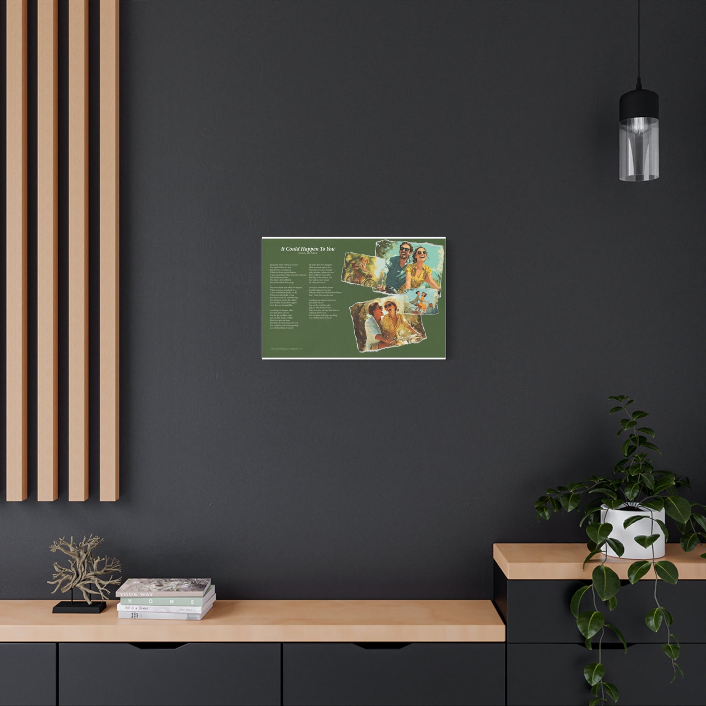 It Could Happen To You — Lyric Art Print (Canvas)