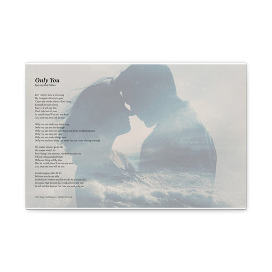 Only You — Lyric Art Print (Canvas)