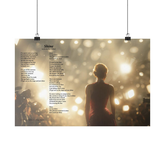 Shine — Lyric Art Print (Matte Paper)