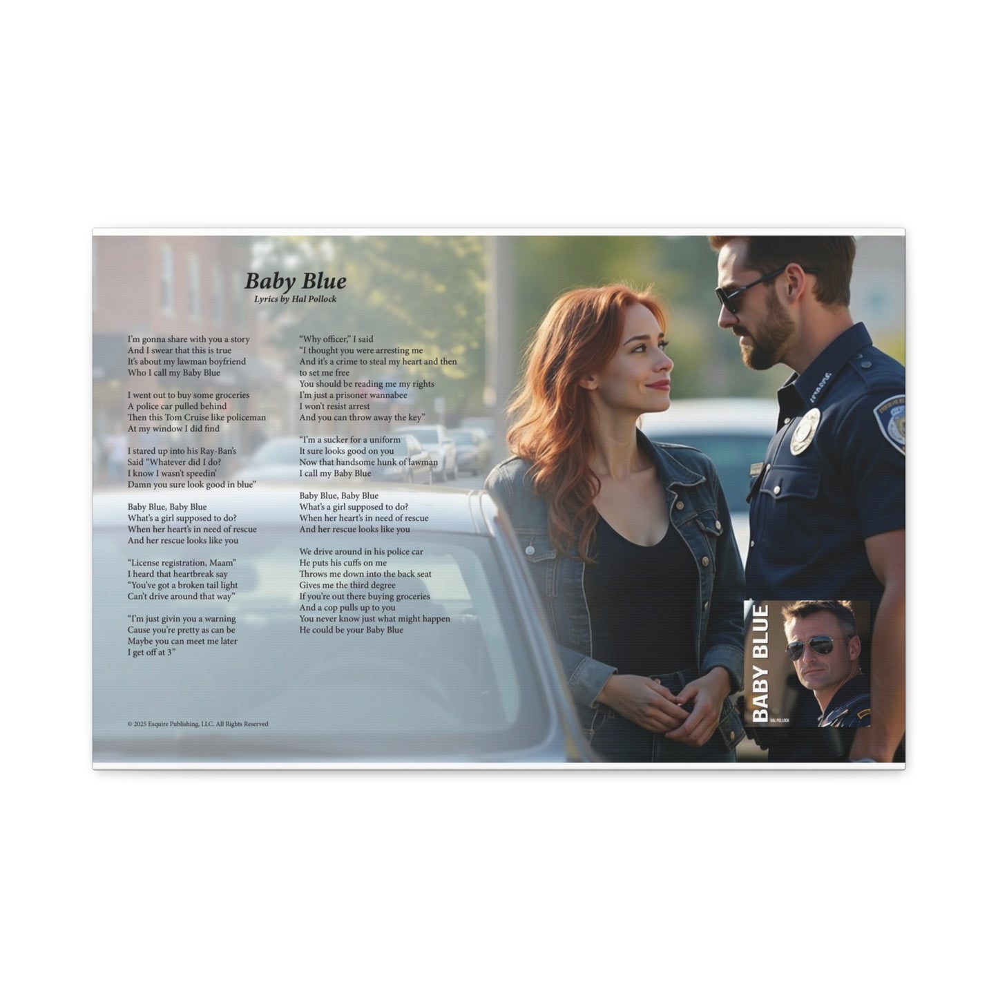 Baby Blue — Lyric Art Print (Canvas)