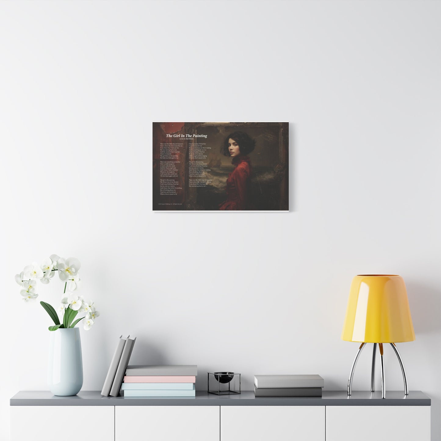 The Girl In The Painting — Lyric Art Print (Canvas)