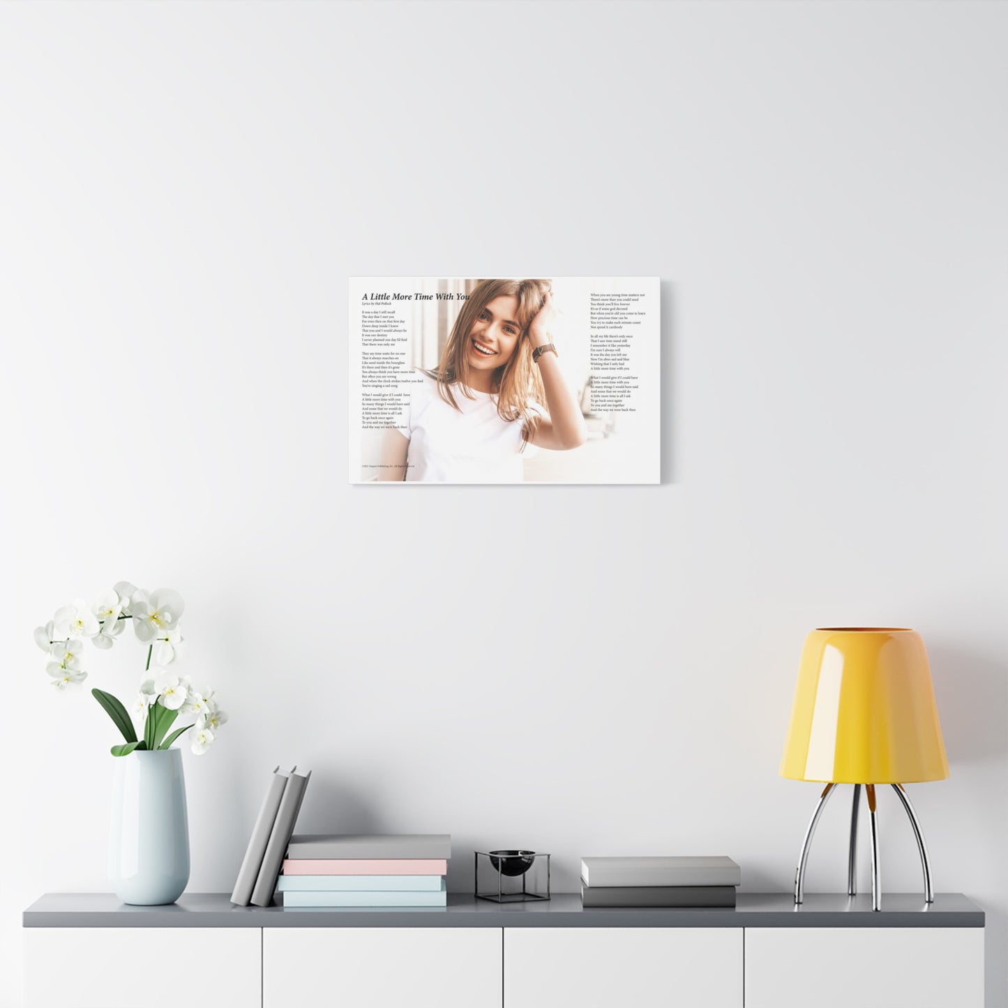 A Little More Time With You — Lyric Art Print (Canvas)