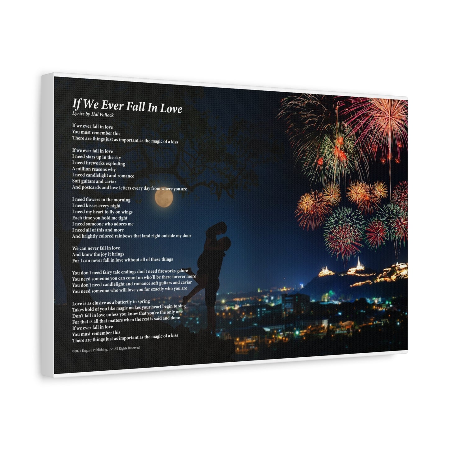 If We Ever Fall In Love — Lyric Art Print (Canvas)
