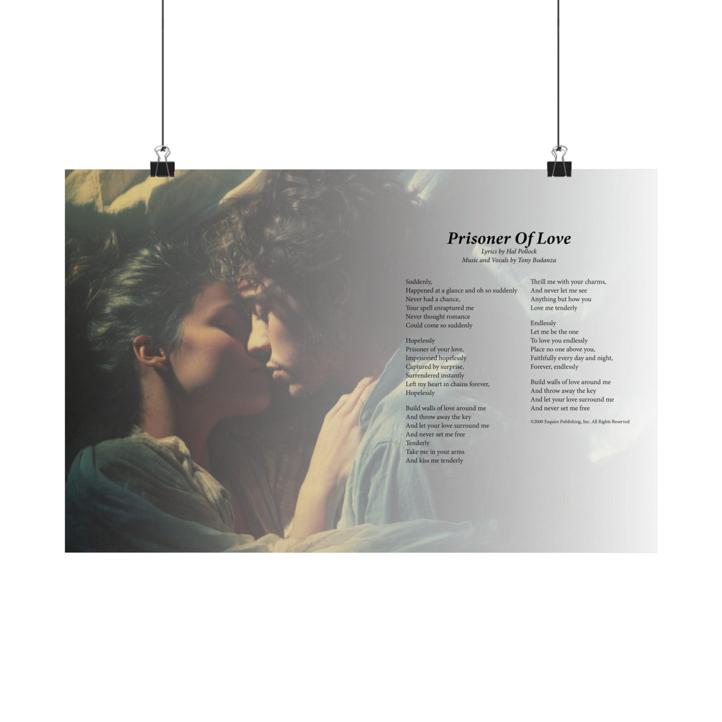 Prisoner Of Love — Lyric Art Print (Matte Paper)