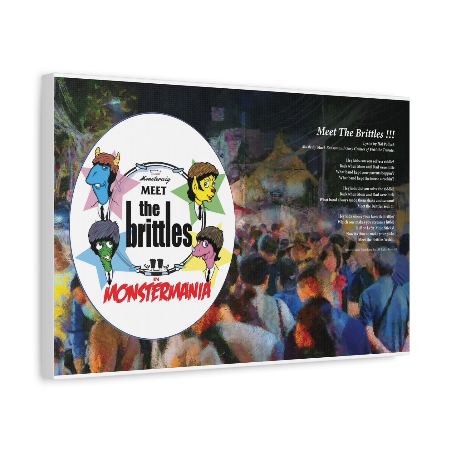 Monstermania — Lyric Art Print (Canvas)