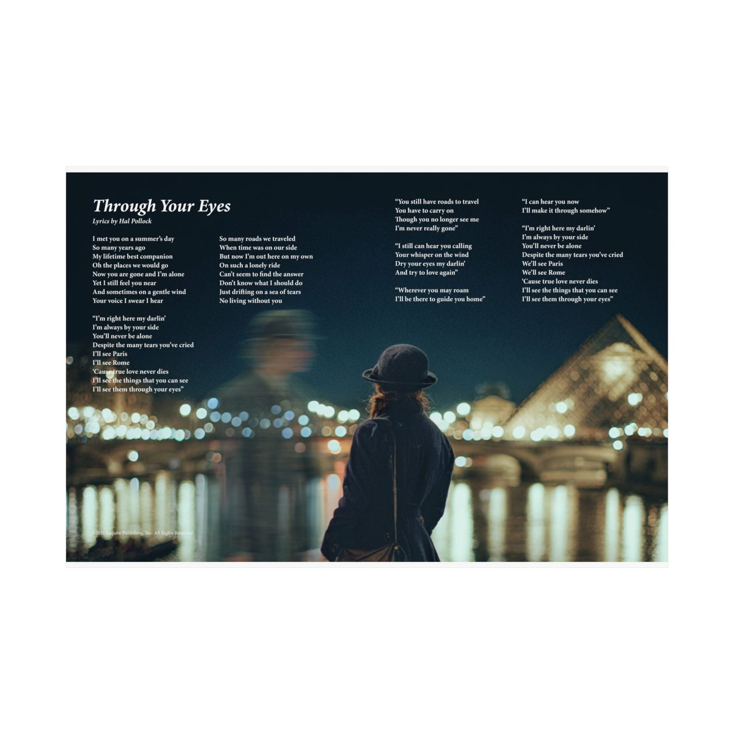 Through Your Eyes — Lyric Art Print (Matte Paper)