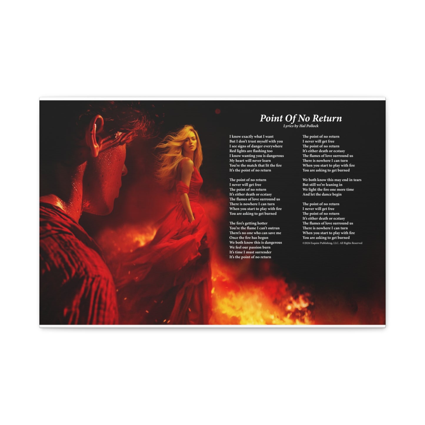 Point Of No Return — Lyric Art Print (Canvas)