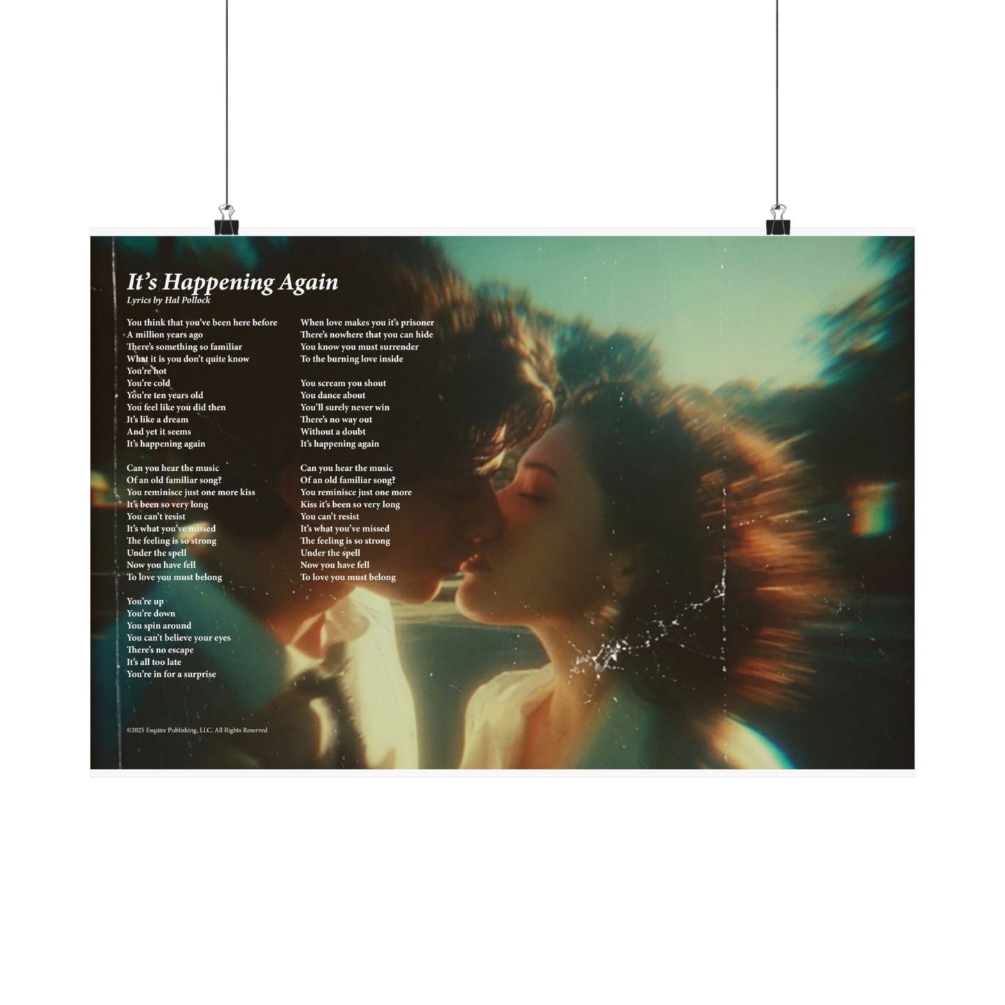 It's Happening Again — Lyric Art Print (Matte Paper)