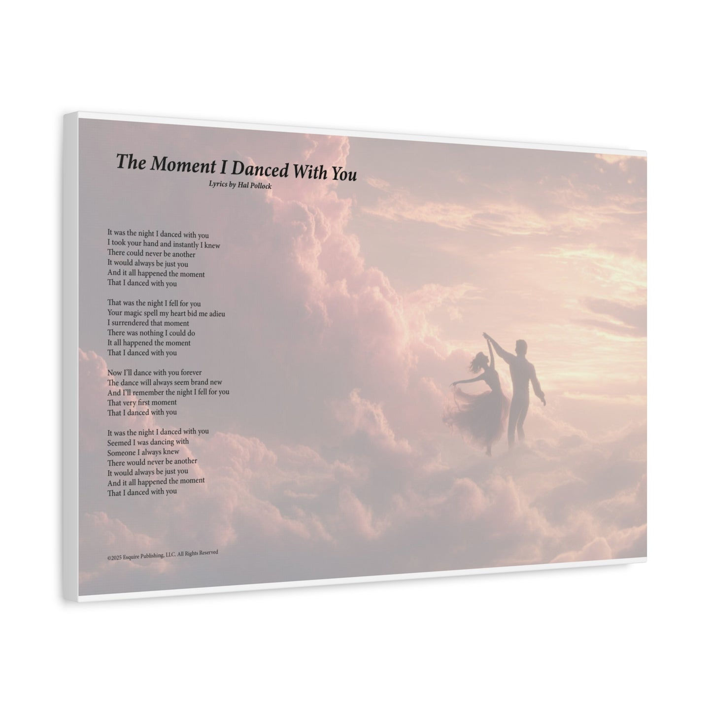 The Moment I Danced With You — Lyric Art Print (Canvas)