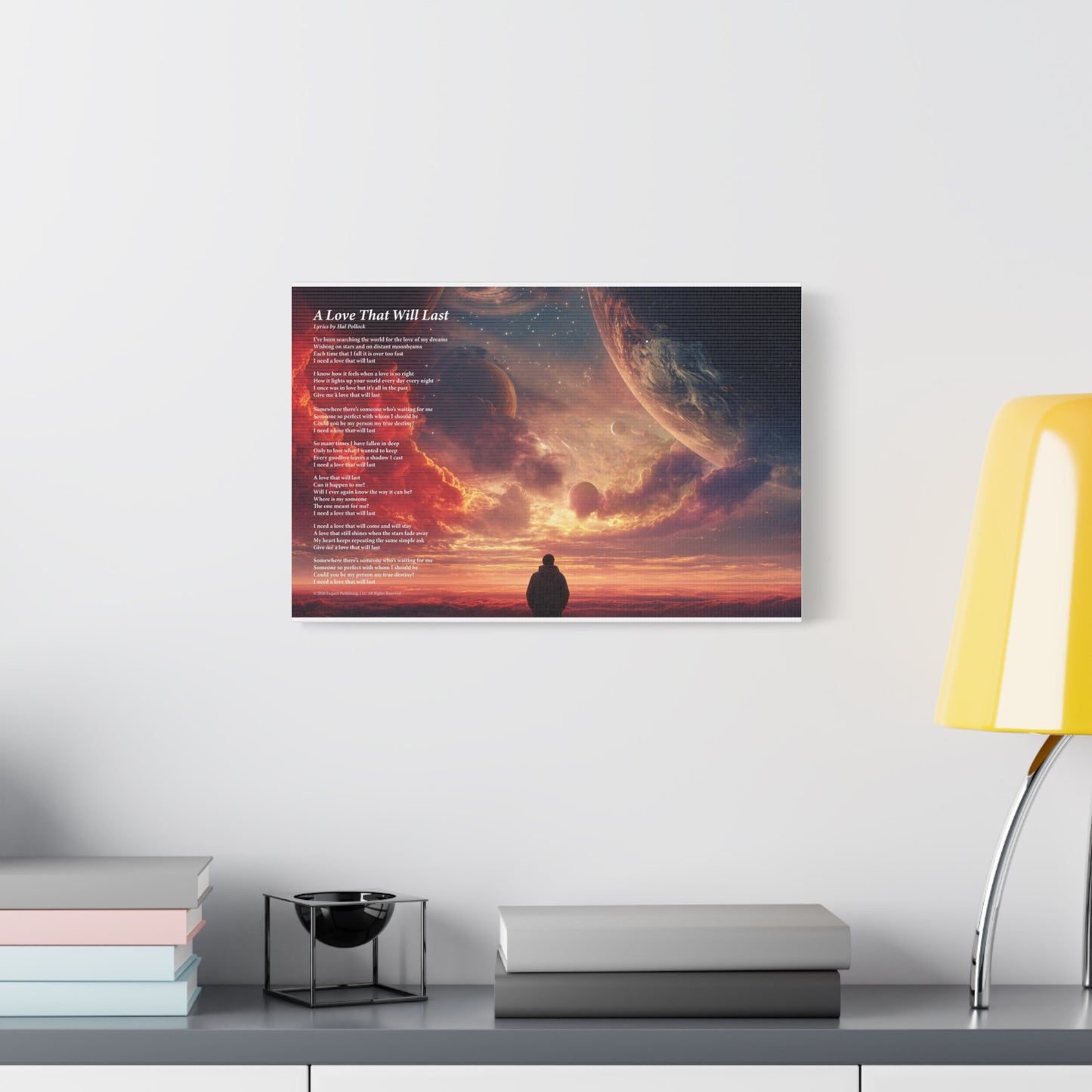 A Love That Will Last — Lyric Art Print (Canvas)