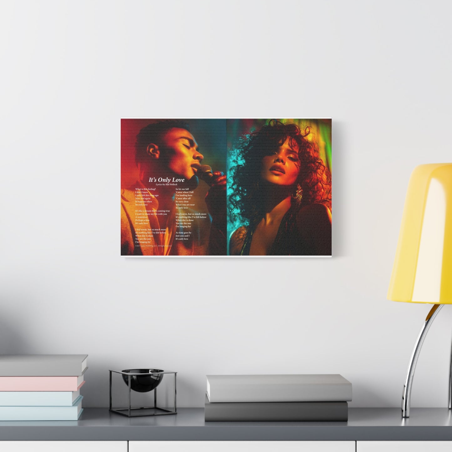 It's Only Love — Lyric Art Print (Canvas)