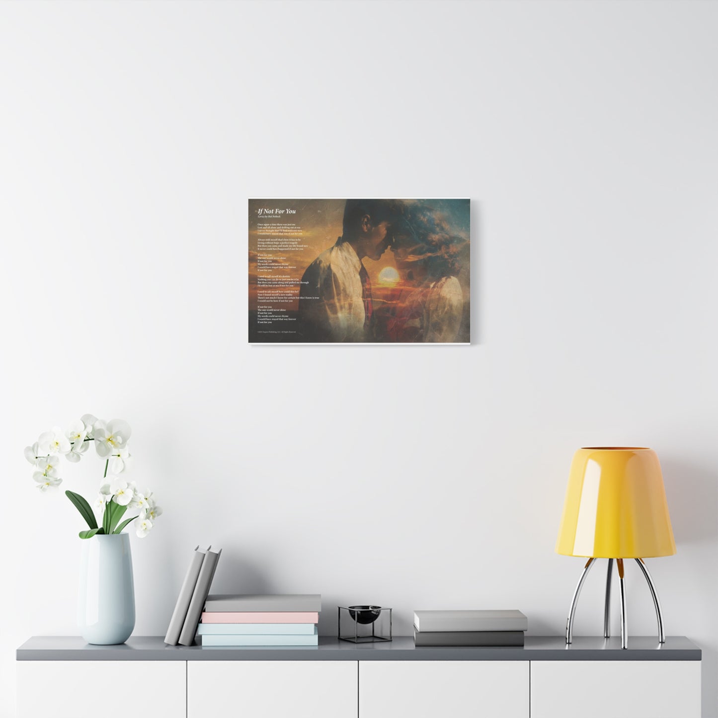 If Not For You — Lyric Art Print (Canvas)