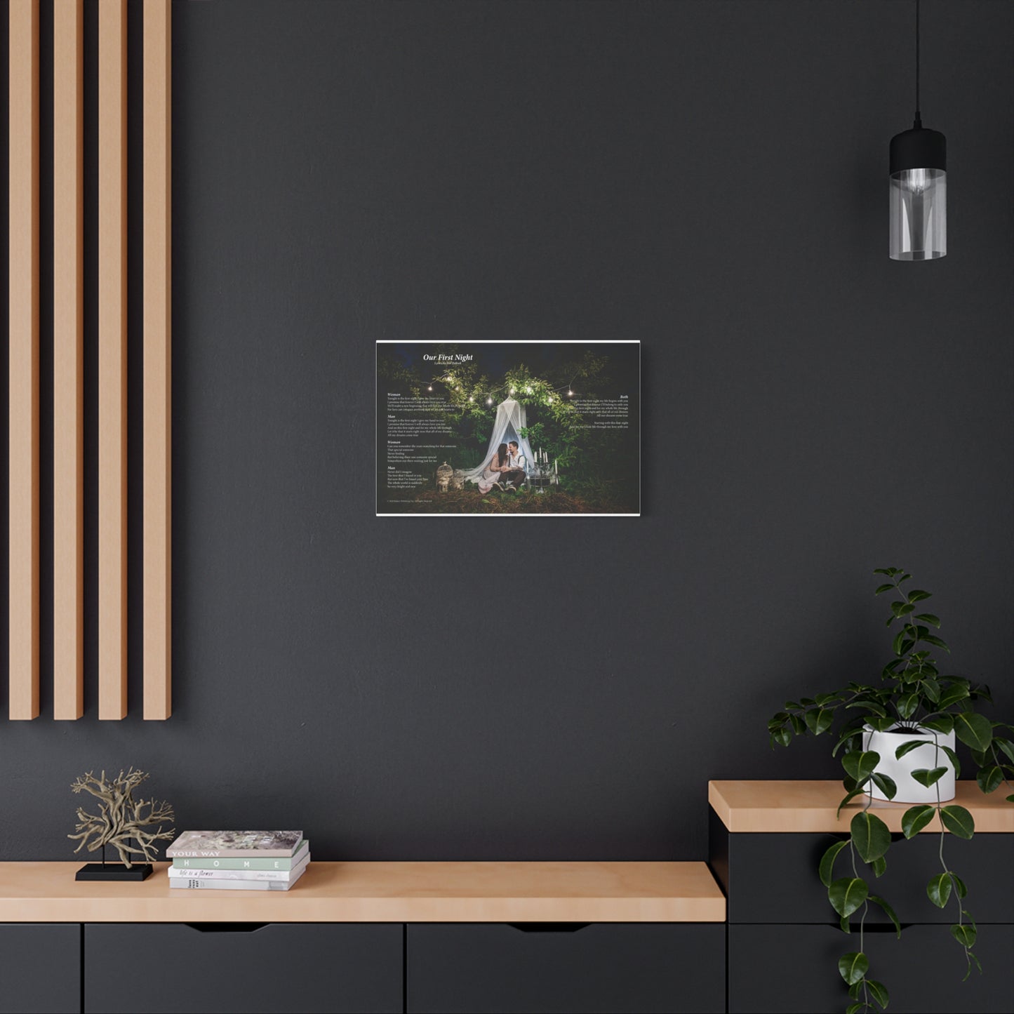 Our First Night — Lyric Art Print (Canvas)
