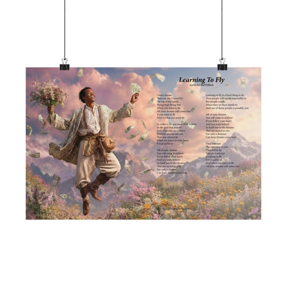 Learning To Fly — Lyric Art Print (Matte Paper)