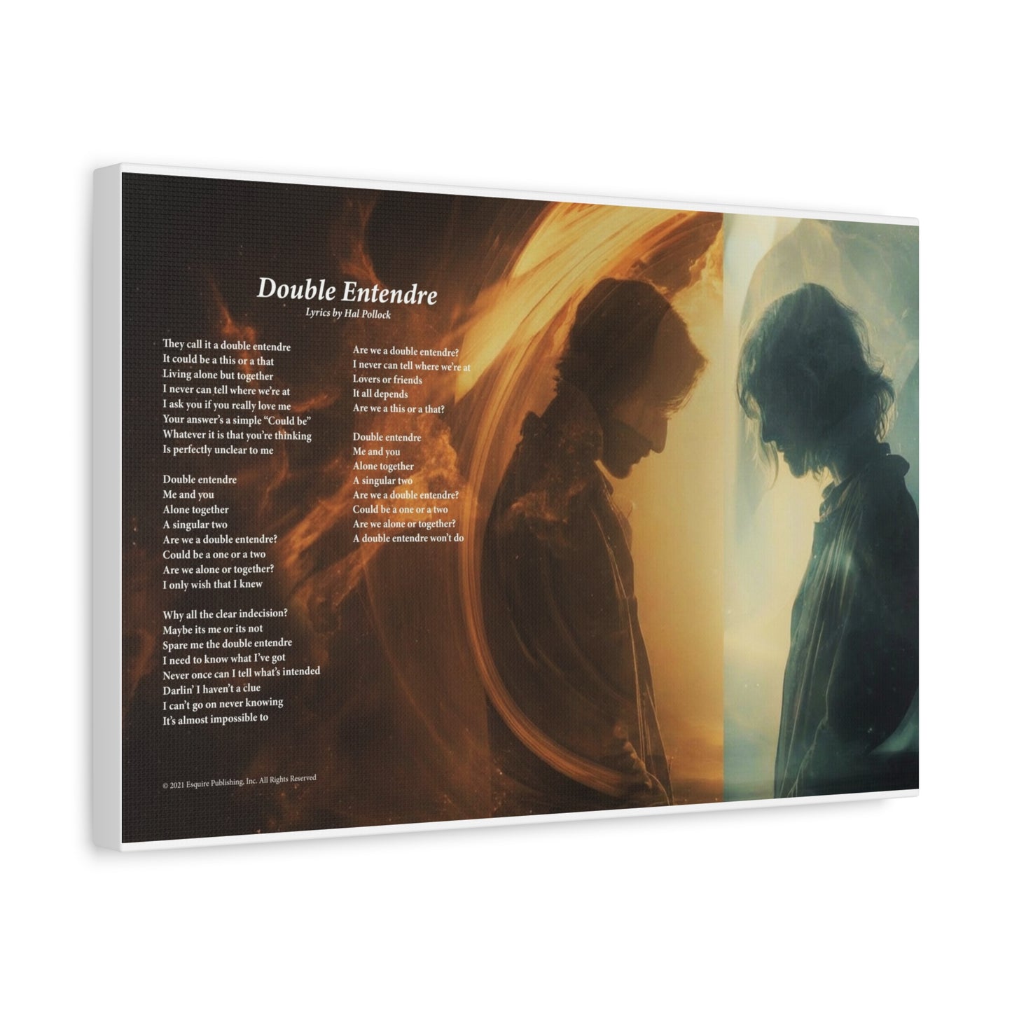 Double Entendre — Lyric Art Print (Canvas)