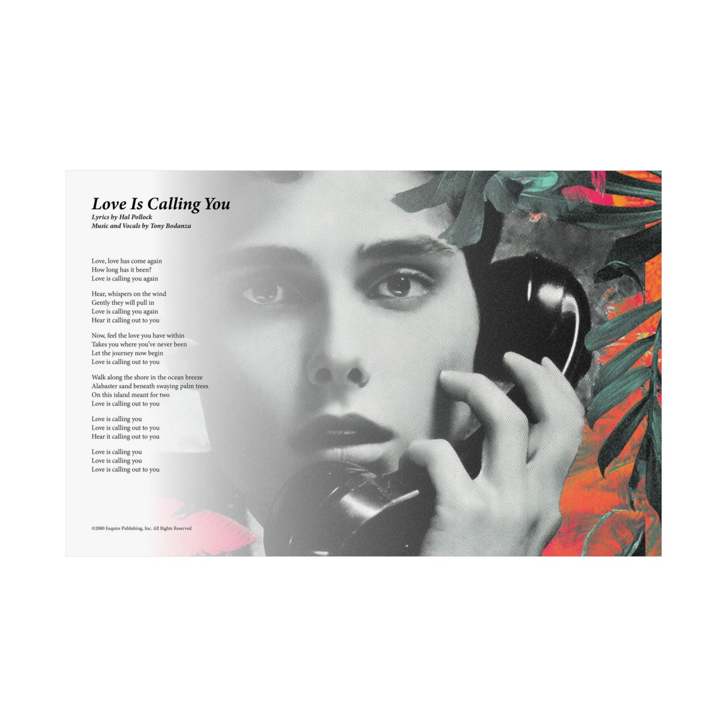 Love Is Calling You — Lyric Art Print (Matte Paper)
