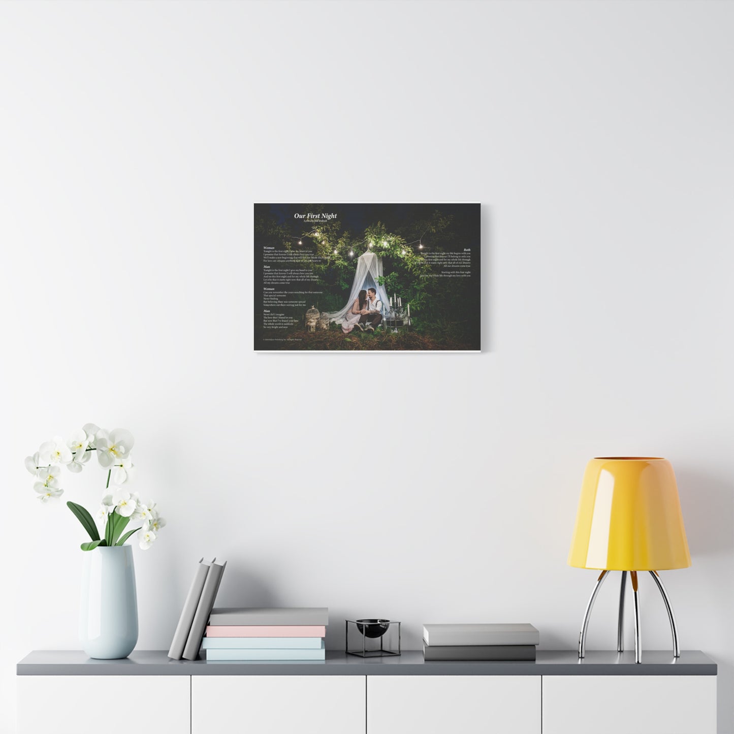 Our First Night — Lyric Art Print (Canvas)