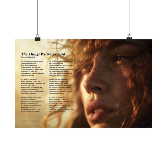 The Things We Never Said — Lyric Art Print (Matte Paper)
