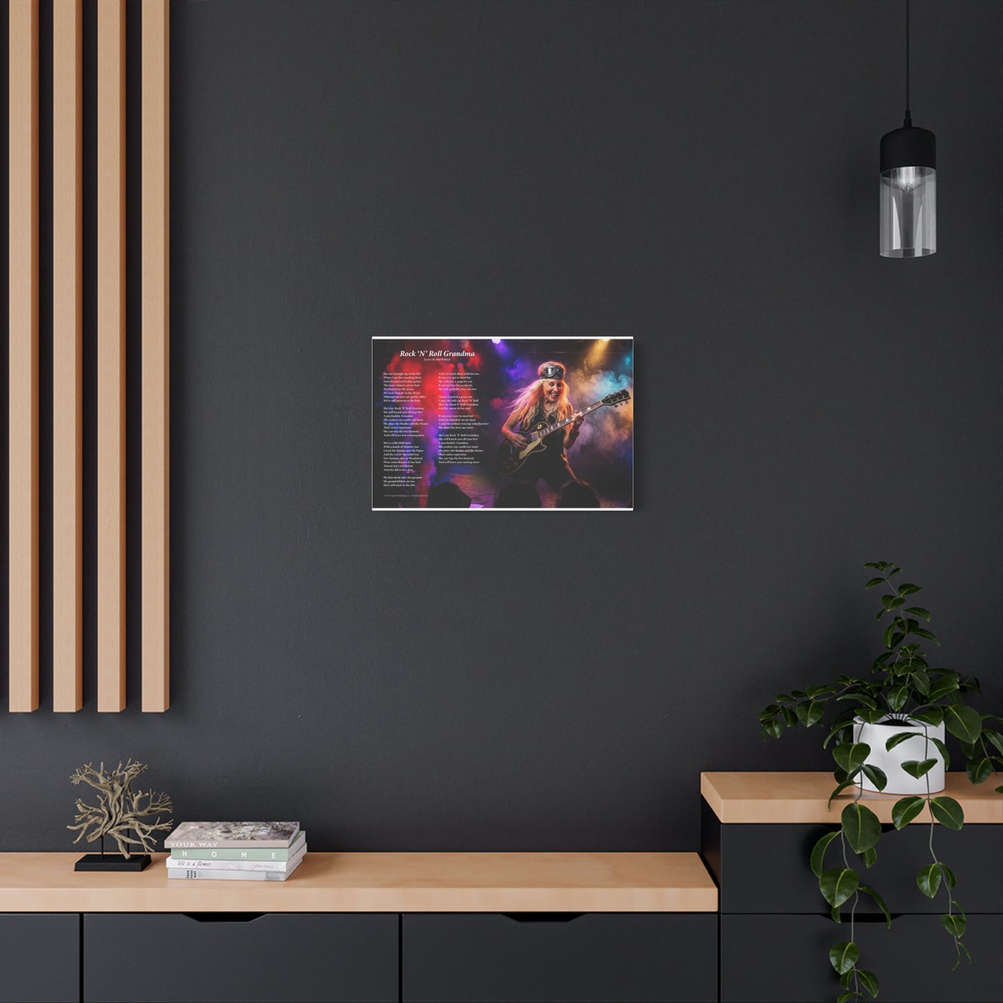 Rock N Roll Grandma — Lyric Art Print (Canvas)