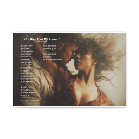 The Way That We Danced — Lyric Art Print (Canvas)