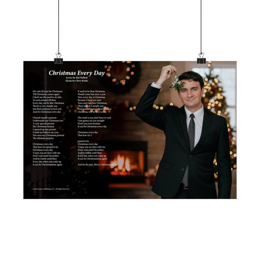 Christmas Every Day — Lyric Art Print (Matte Paper)