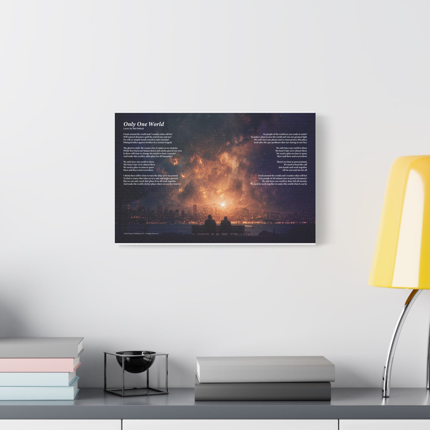 Only One World — Lyric Art Print (Canvas)