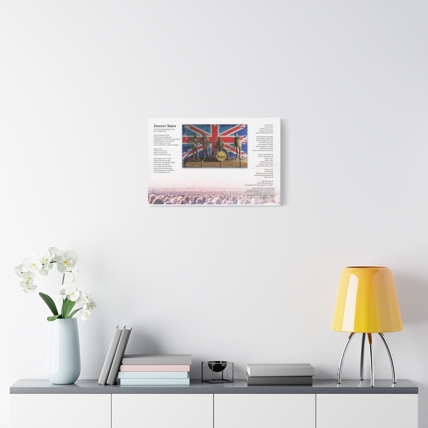 Forever Yours — Lyric Art Print (Canvas)