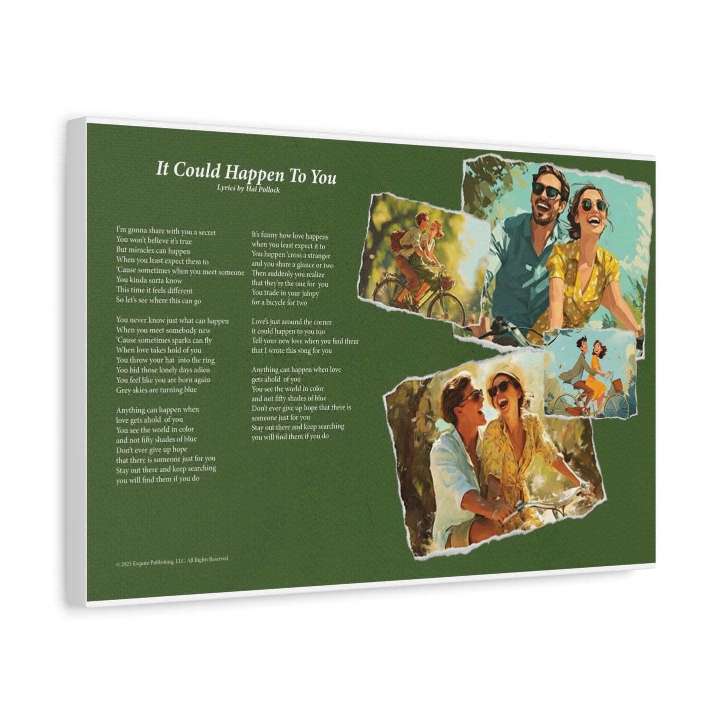 It Could Happen To You — Lyric Art Print (Canvas)