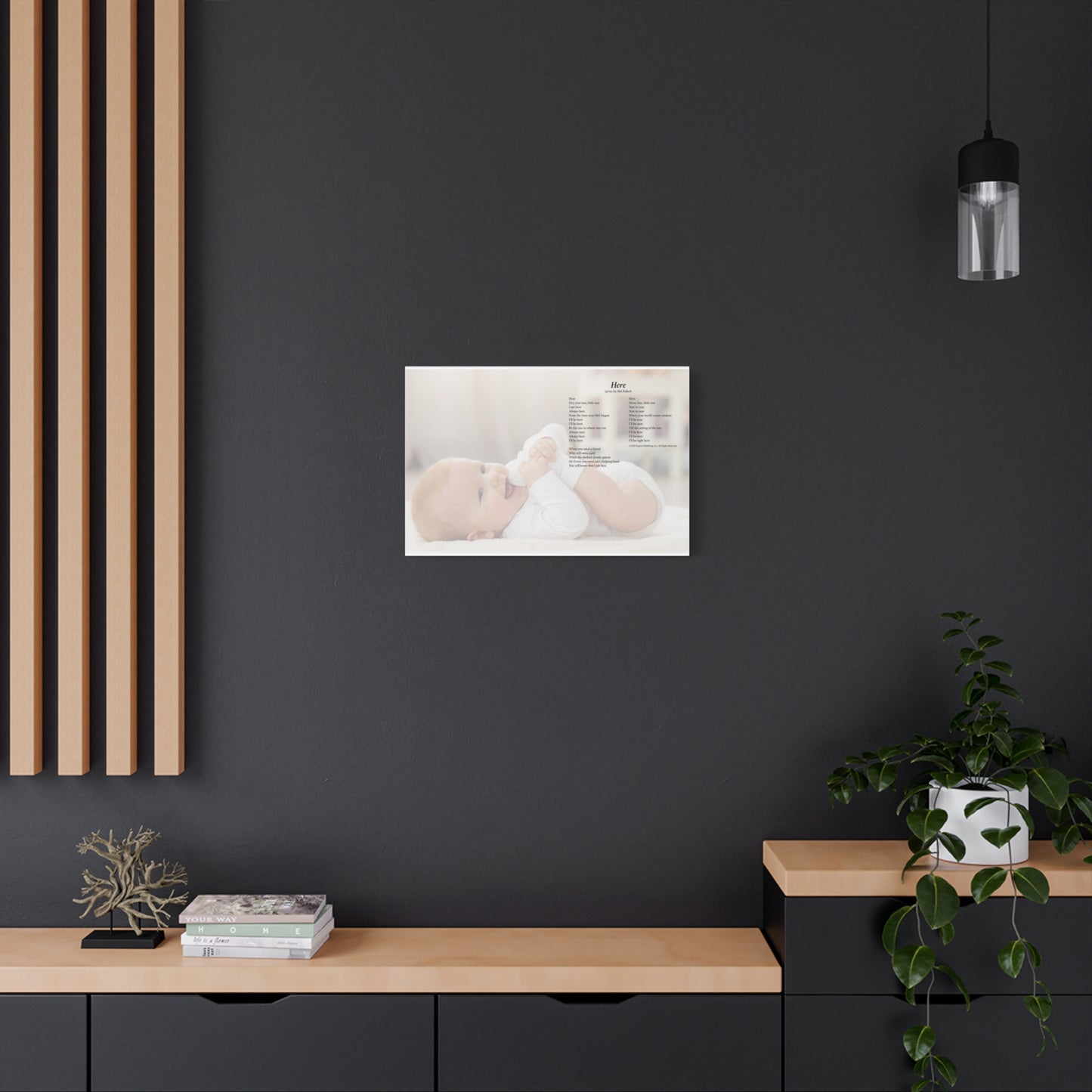 Here — Lyric Art Print (Canvas)