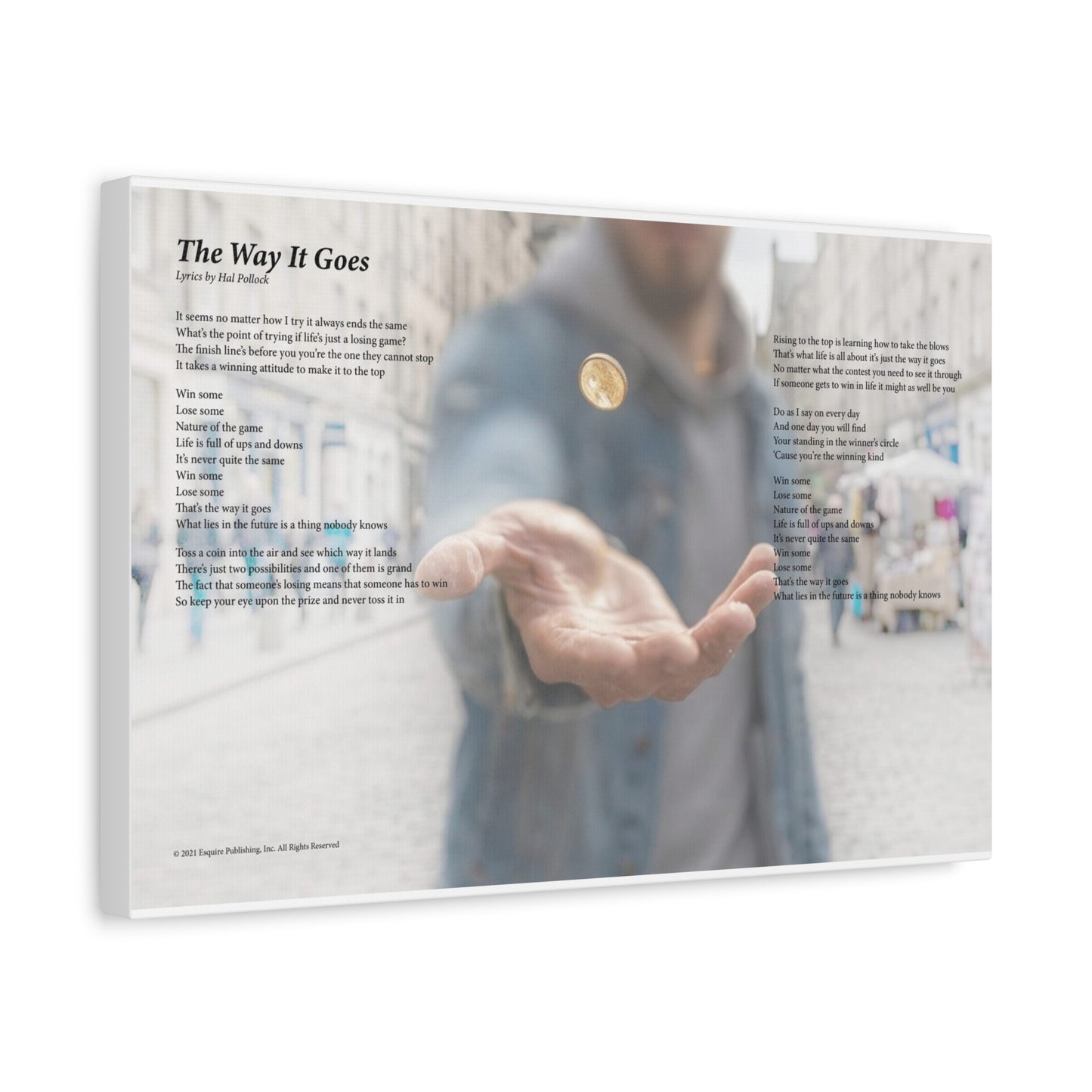 The Way It Goes — Lyric Art Print (Canvas)