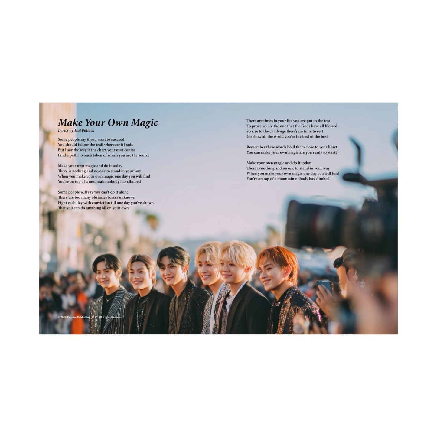 Make Your Own Magic — Lyric Art Print (Matte Paper)