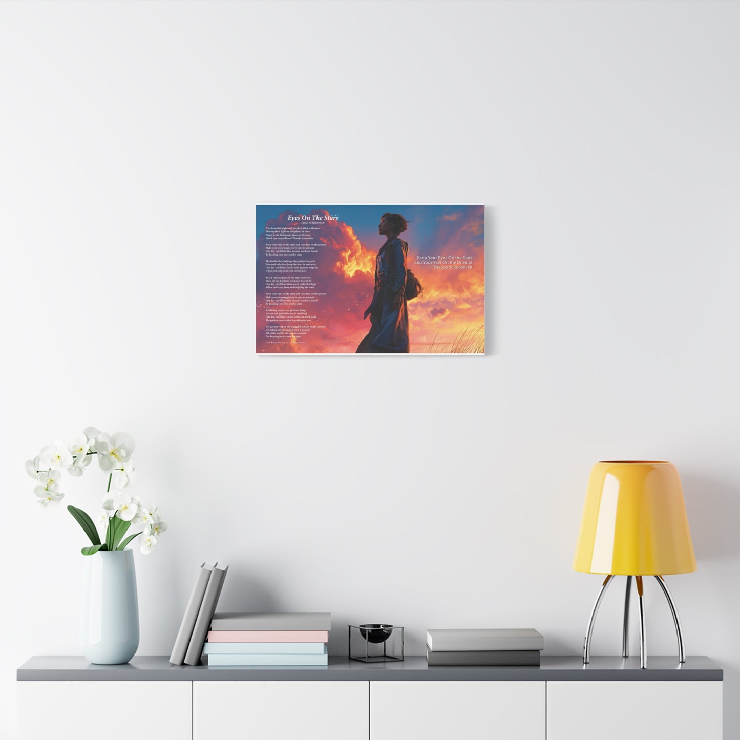 Eyes On The Stars — Lyric Art Print (Canvas)