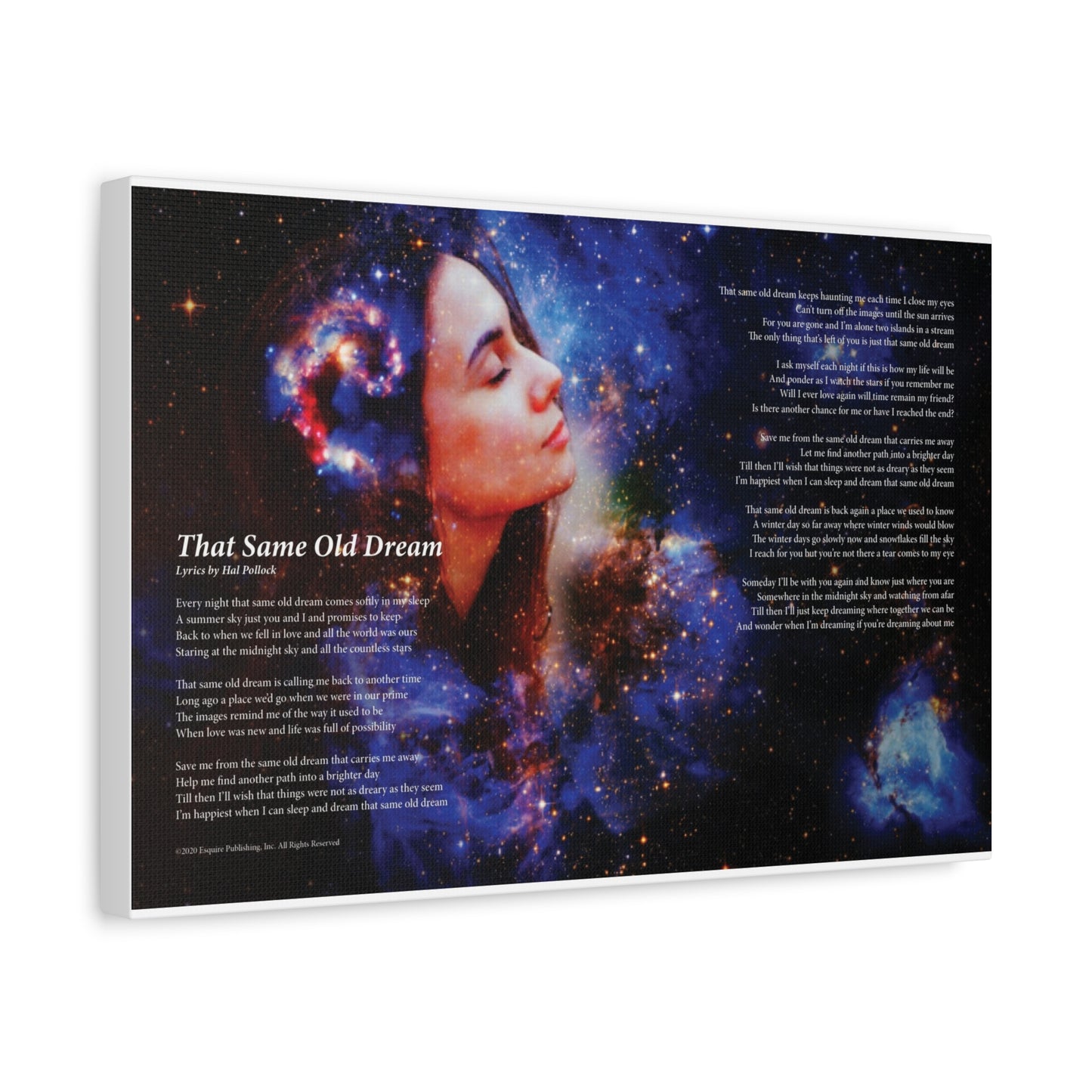 That Same Old Dream — Lyric Art Print (Canvas)