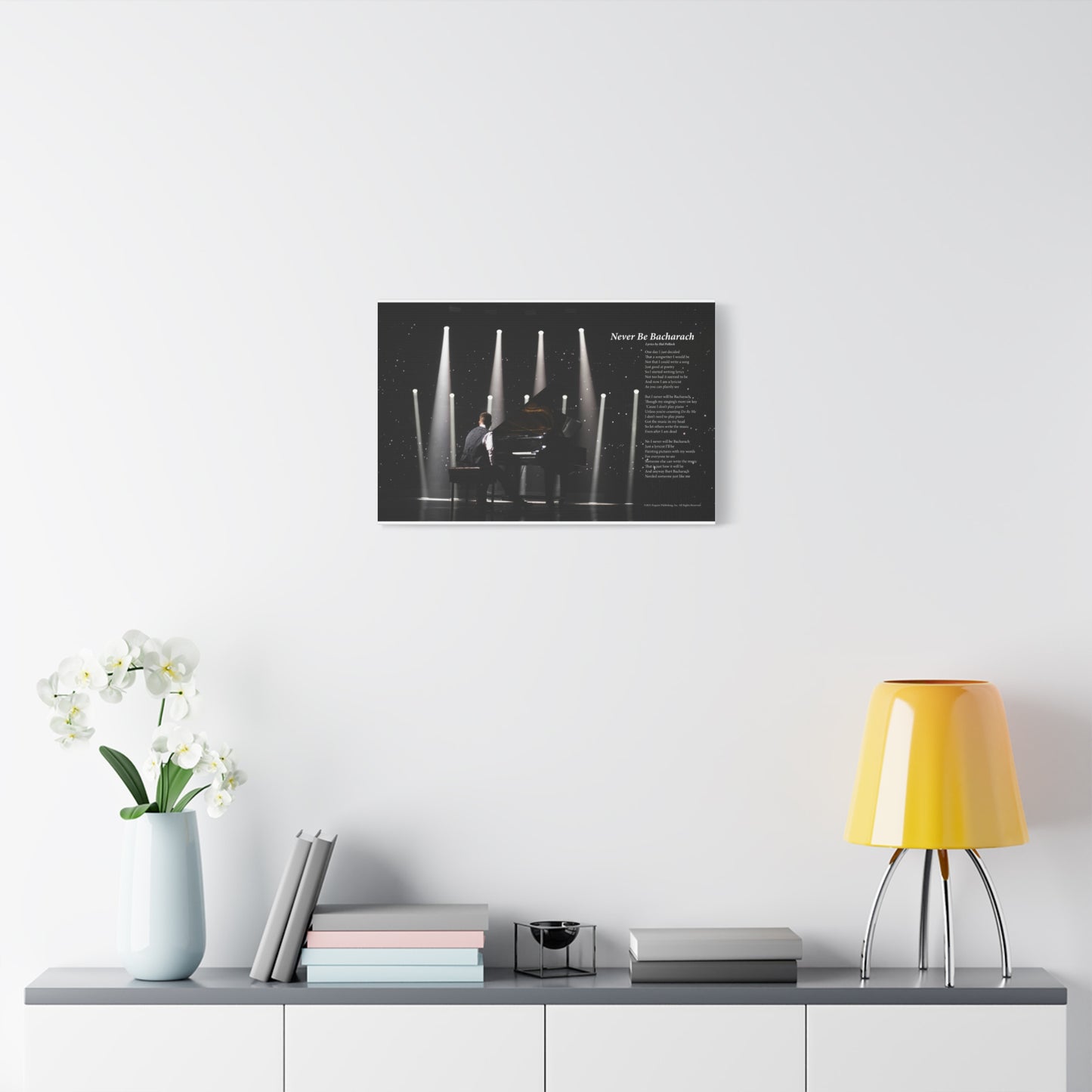 Never Be Bacharach — Lyric Art Print (Canvas)