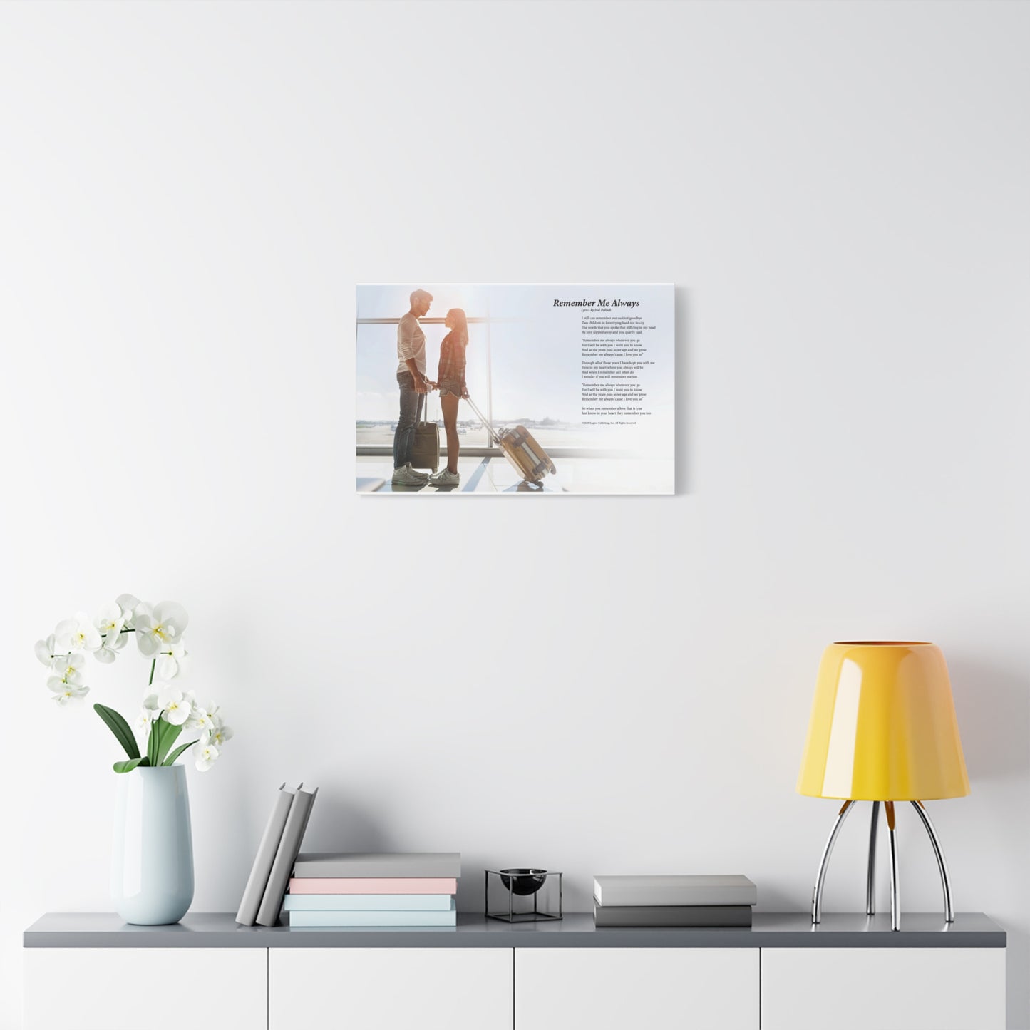 Remember Me Always — Lyric Art Print (Canvas)