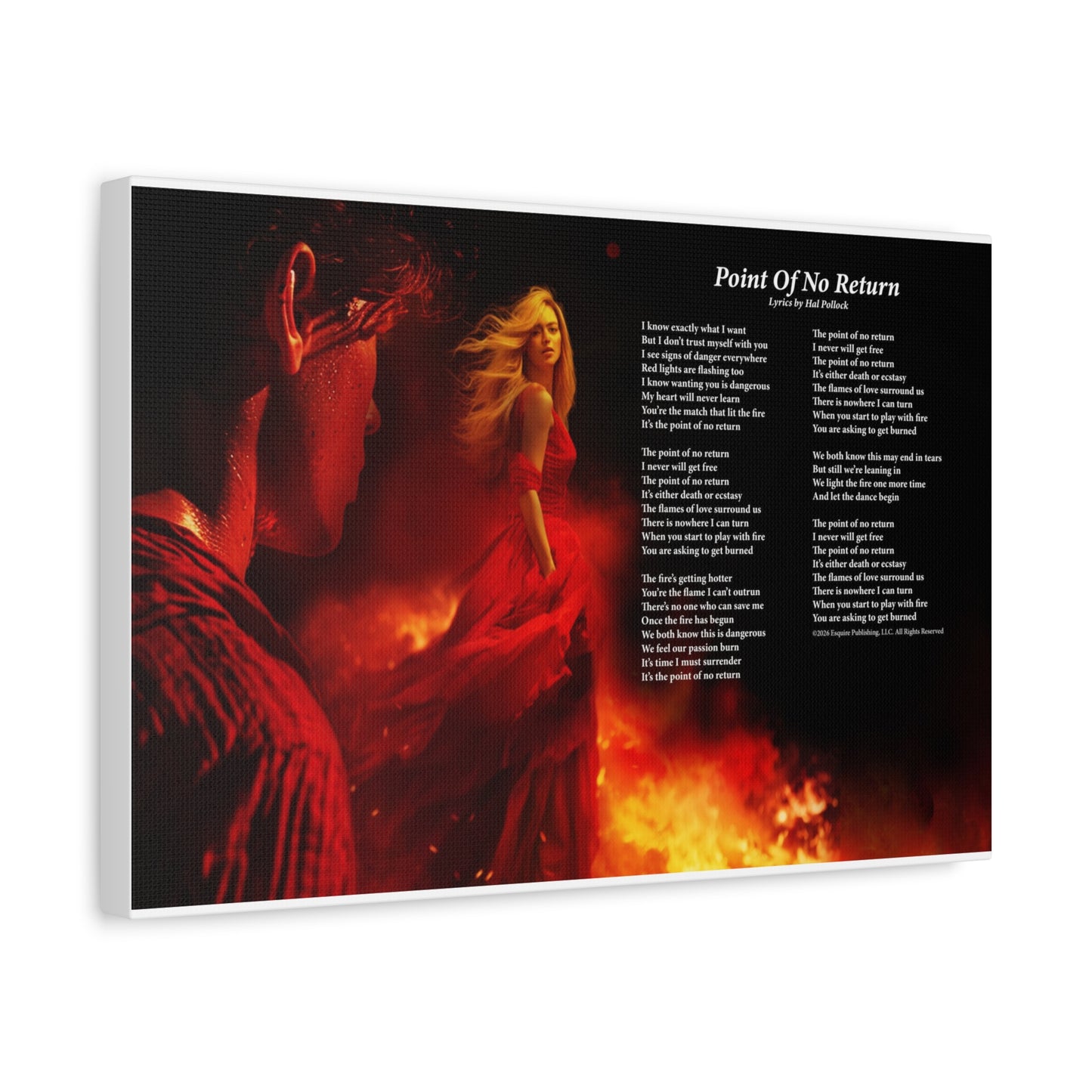 Point Of No Return — Lyric Art Print (Canvas)