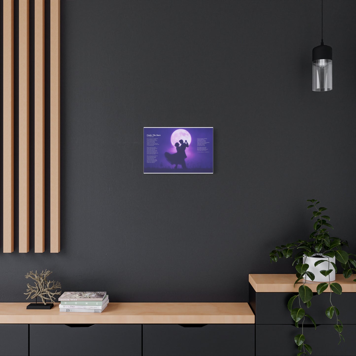 Under The Stars — Lyric Art Print (Canvas)