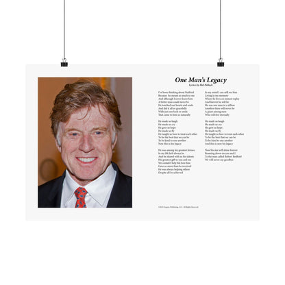 One Man's Legacy — Lyric Art Print (Matte Paper)