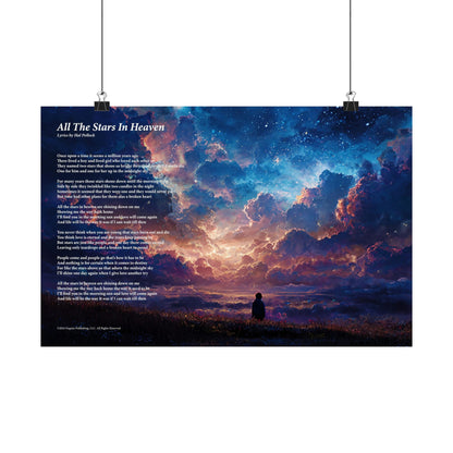 All The Stars In Heaven — Lyric Art Print (Matte Paper)